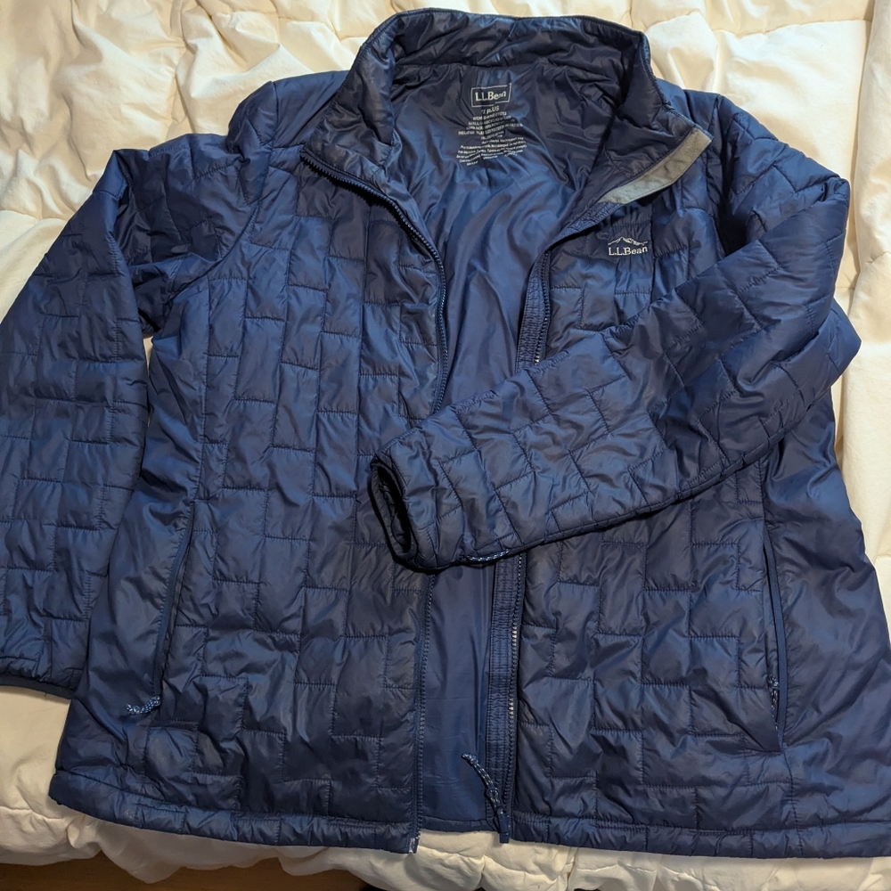 L.L. Bean Navy Recycled Nylon Jacket